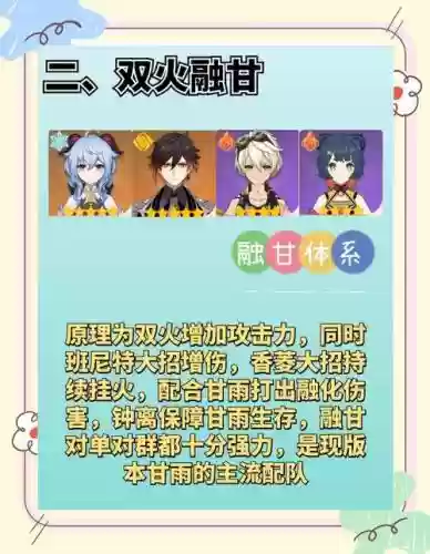 甘雨大佬阵容搭配插图1