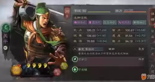 关平最强阵容插图1
