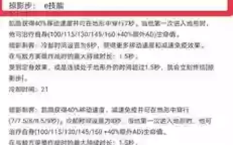 隐凯技能